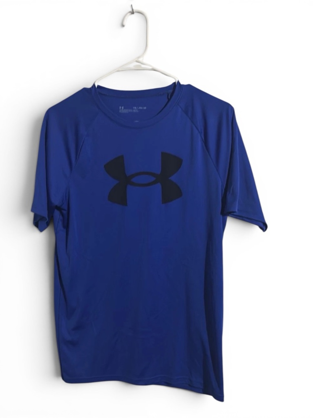 Under Armour Blue Performance Tee with Black Logo